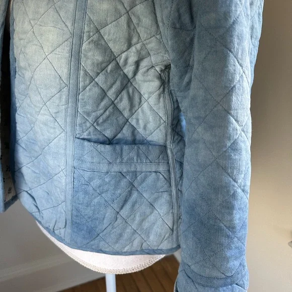 Dylan Los Angeles Reversible Blue Quilted Jacket Medium NWT - Picture 6 of 9